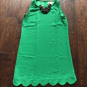 Boutique small green sleeveless dress